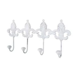 Wandkapstok Bea 4 Antiekwit