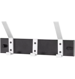 Wandkapstok Pat 3 Zwart - Aluminium