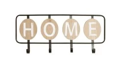 Wandkapstok Mila 50x22x5 Cm Zwart - Eik