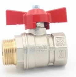 Bolkraan Vlinder 1/2" MF