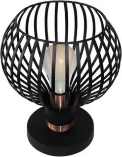 Fantasia Raga Tafellamp Zwart/Koper 1x E27 Socket