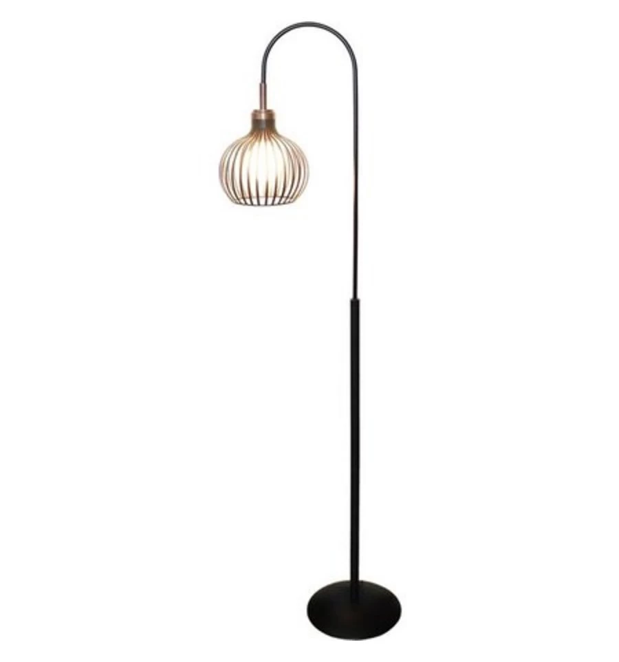 Fantasia Raga Vloerlamp Zwart/Koper 1x E27 Socket