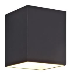 Fantasia Nidum Wandlicht Vierkant Mat Zwart/Goud G9