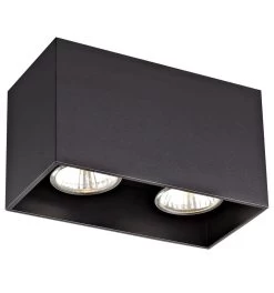 Fantasia Babar Plafondlicht Vierkant Mat Zwart 2xGU10