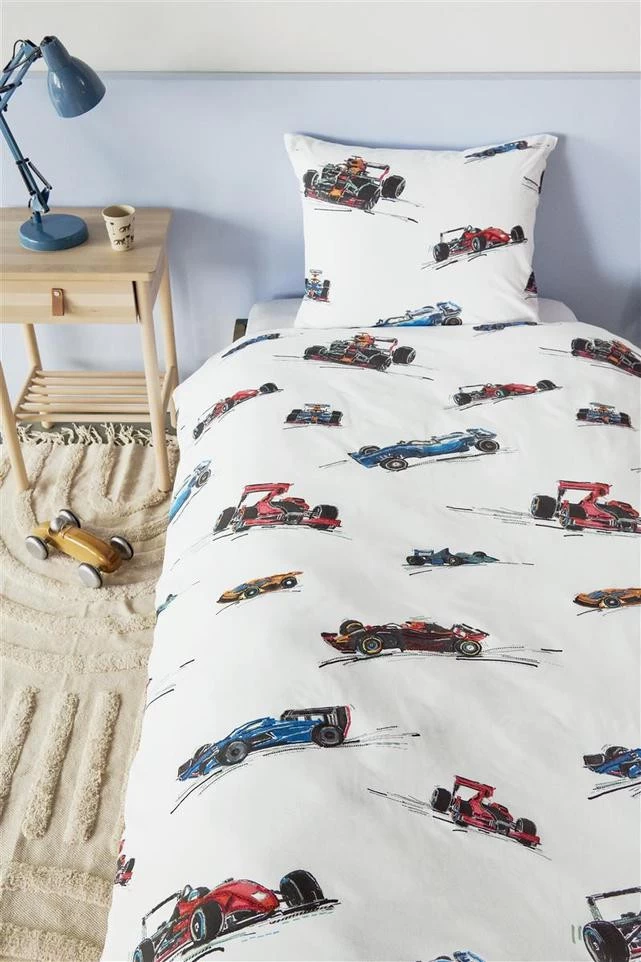 Beddinghouse Dekbedovertrekset Katoen Kids Race Cars Multi - 140x220 Cm - Afbeelding 2