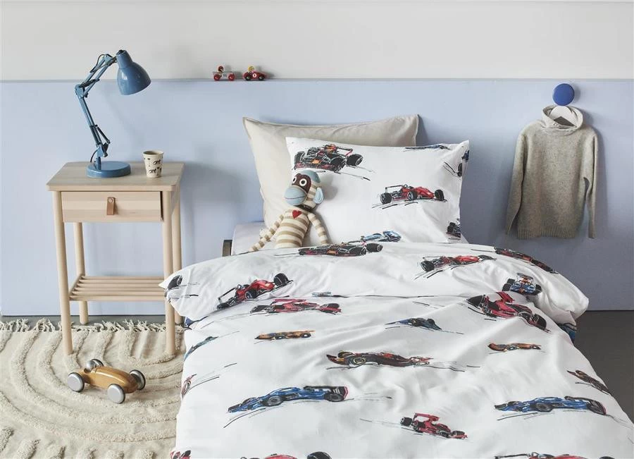 Beddinghouse Dekbedovertrekset Katoen Kids Race Cars Multi - 140x220 Cm - Afbeelding 4