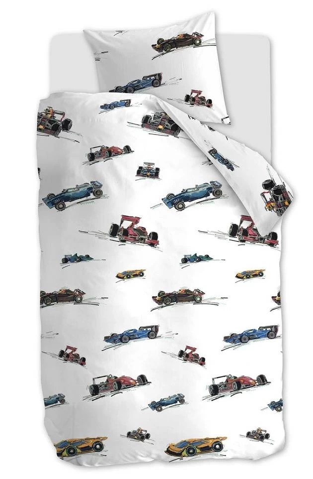 Beddinghouse Dekbedovertrekset Katoen Kids Race Cars Multi - 140x220 Cm