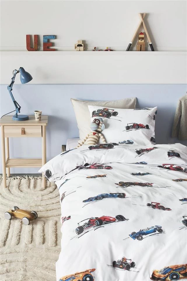 Beddinghouse Dekbedovertrekset Katoen Kids Race Cars Multi - 140x220 Cm - Afbeelding 5
