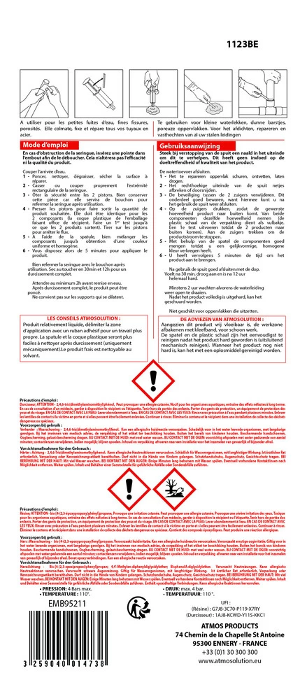 Atmos Multi Koud Lassen Staal 28 G Last - Repareert - Bevestigt - Afbeelding 4