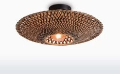 Good & Mojo Bali Plafondlamp Zwart/Naturel