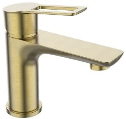 Aquatrends Lagos Lavabo Automatisch Geborsteld Messing