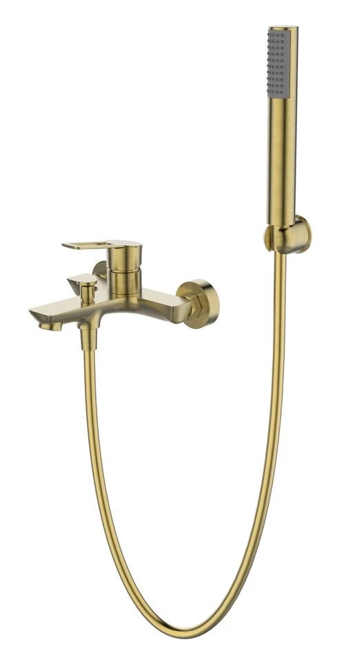 Aquatrends Lagos Bad/Douche Kraan Geborsteld Messing