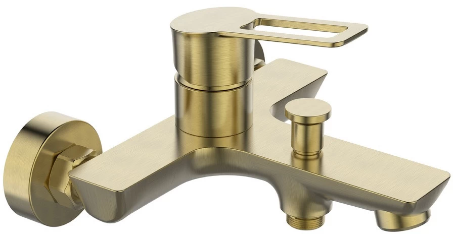 Aquatrends Lagos Bad/Douche Kraan Geborsteld Messing - Afbeelding 2