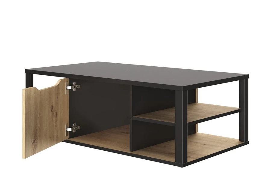 Salontafel Buxton 110x60cm Artisan Oak / Black - Afbeelding 3