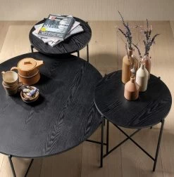 Dunes Salontafel Dia 90cm Black Ash