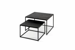Salontafel Quinn - Set Per 2 Zwart