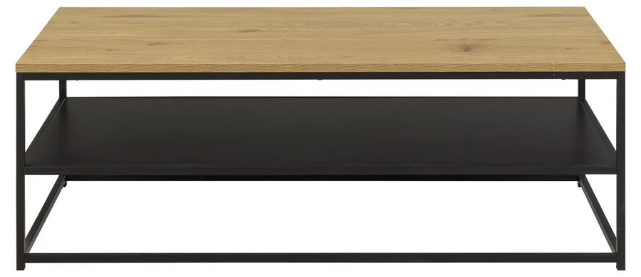 Gila Salontafel 120x60x42 Cm Wild Oak/ Black - Afbeelding 2