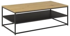 Gila Salontafel 120x60x42 Cm Wild Oak/ Black