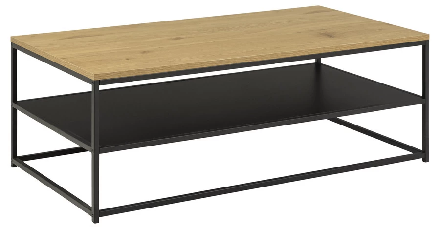 Gila Salontafel 120x60x42 Cm Wild Oak/ Black