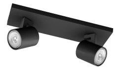 Philips Runner Opbouwspot Zwart 2x GU10 50W 230V