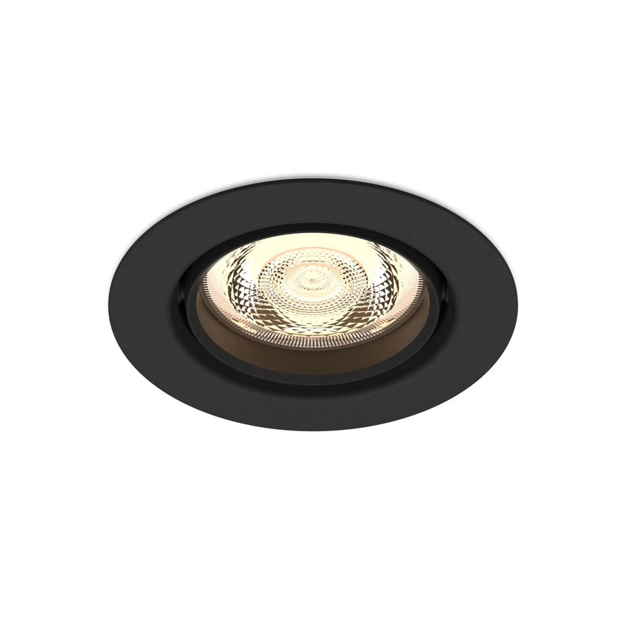 Philips Impala Inbouwspot Zwart Richtbaar Rond 1x 6W 230V