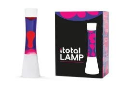 I-Total Lava Lamp Wit 40 Cm Met Paars/Roze Vloeistof
