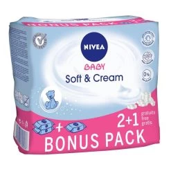 Nivea Baby Doekjes Zacht Soft&Care - 3x63 Stuks