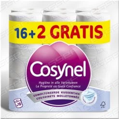 Cosynel Toiletpapier - Decor - Blauw 16+2rol