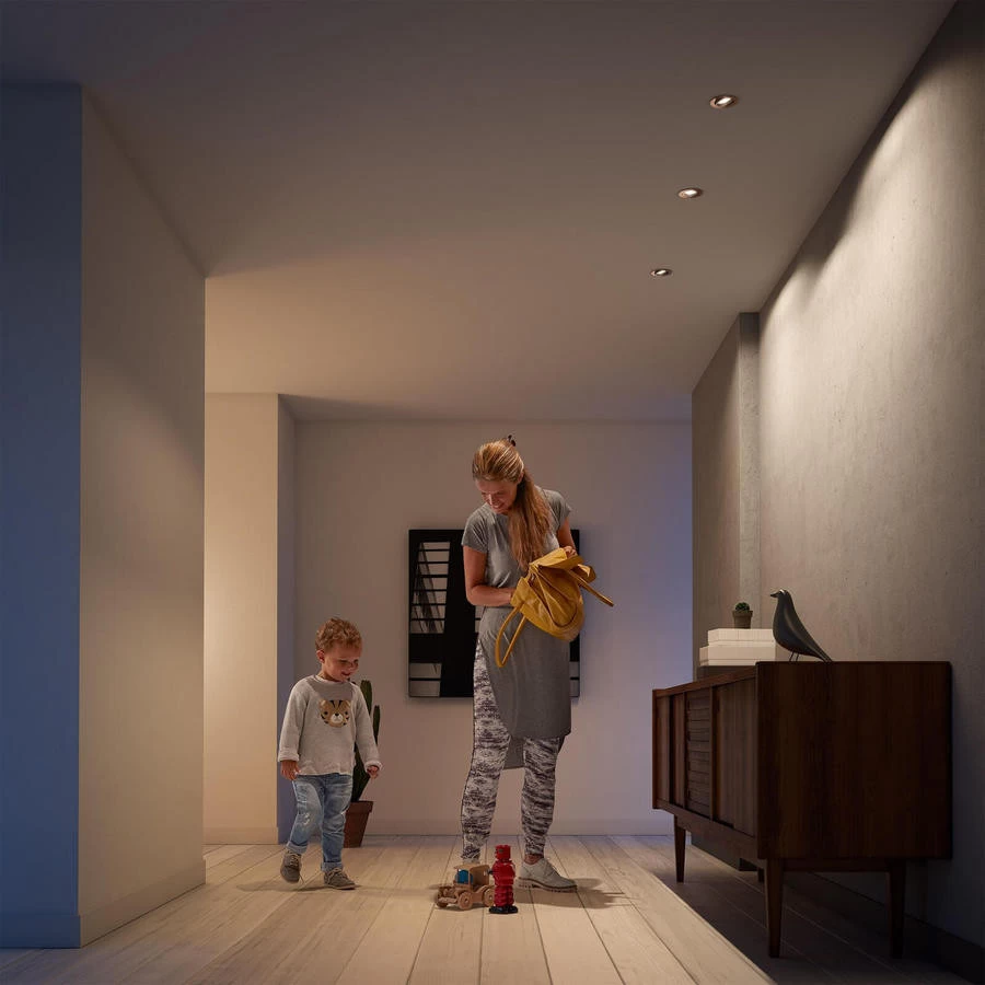 Philips Donegal Inbouwspot Koper Richtbaar Rond 3x GU10 NW 230V - Afbeelding 2