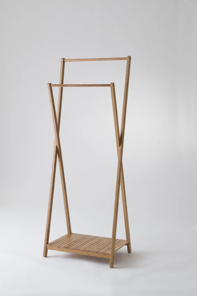 Compactor Home Kledingrek Dubbel Bamboo 60x34x142/162cm