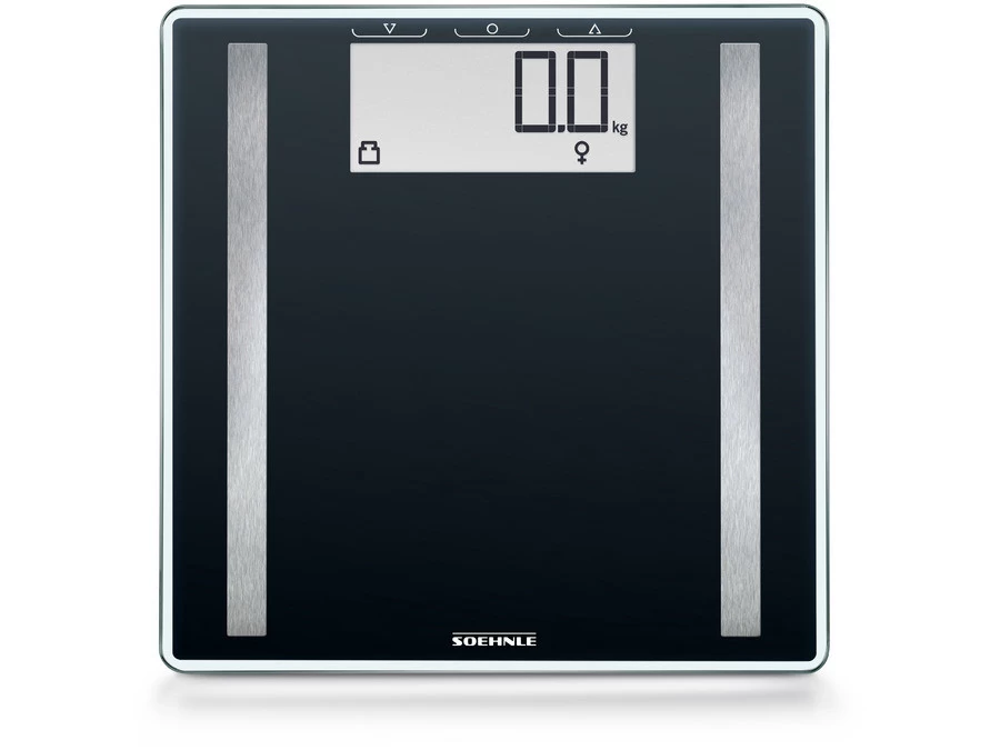 Soehnle Personenweegschaal Shape Sense Contr100 - 31x31x2,1CM- Zwart - Digitaal