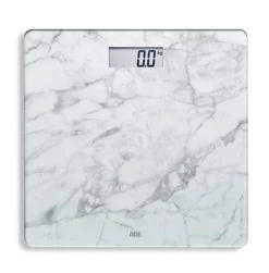 ADE Personenweegschaal Digitaal Aurora 30x30 Cm - Tot 180 Kg - Marmer Grijs