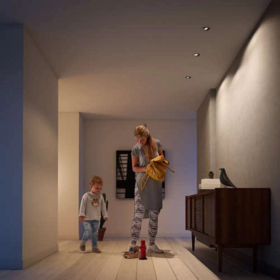 Philips Donegal Inbouwspot Grijs Richtbaar Rond 3x GU10 NW 230V - Afbeelding 3