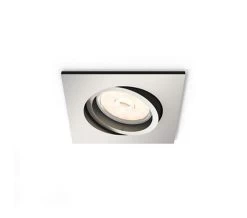 Philips Donegal Inbouwspot Nikkel Richtbaar Vierkant 1x GU10 NW 230V