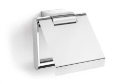 ZACK Atore Toiletrolhouder Met Klep RVS Glans