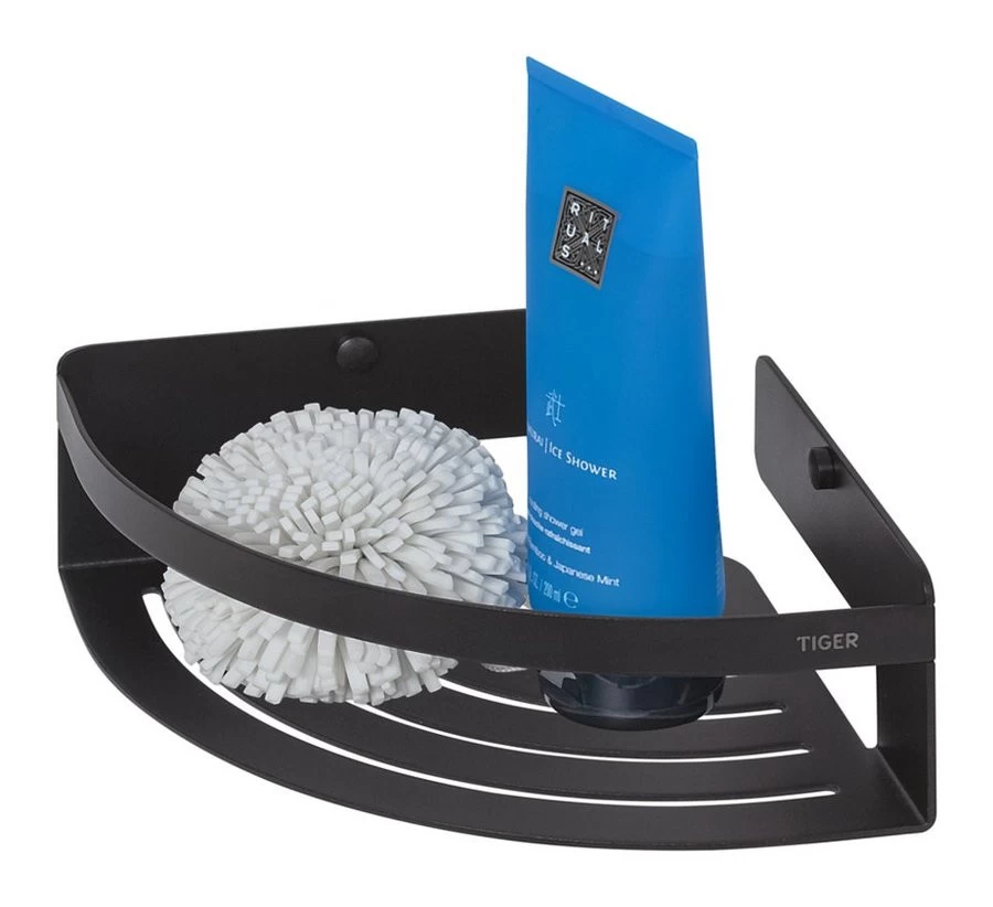 Tiger Caddy Douchemandje Hoekmodel Zwart - Afbeelding 2