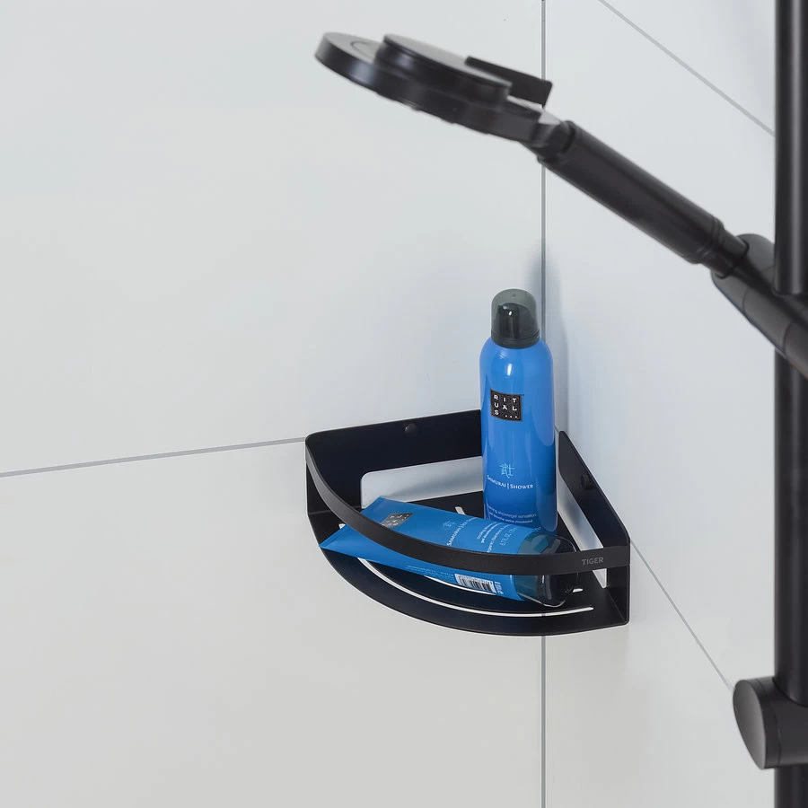 Tiger Caddy Douchemandje Hoekmodel Zwart - Afbeelding 3