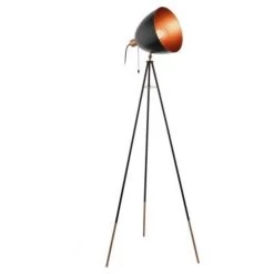 Eglo Vintage Chester Vloerlamp Zwart- Koper - 285x285x280mm