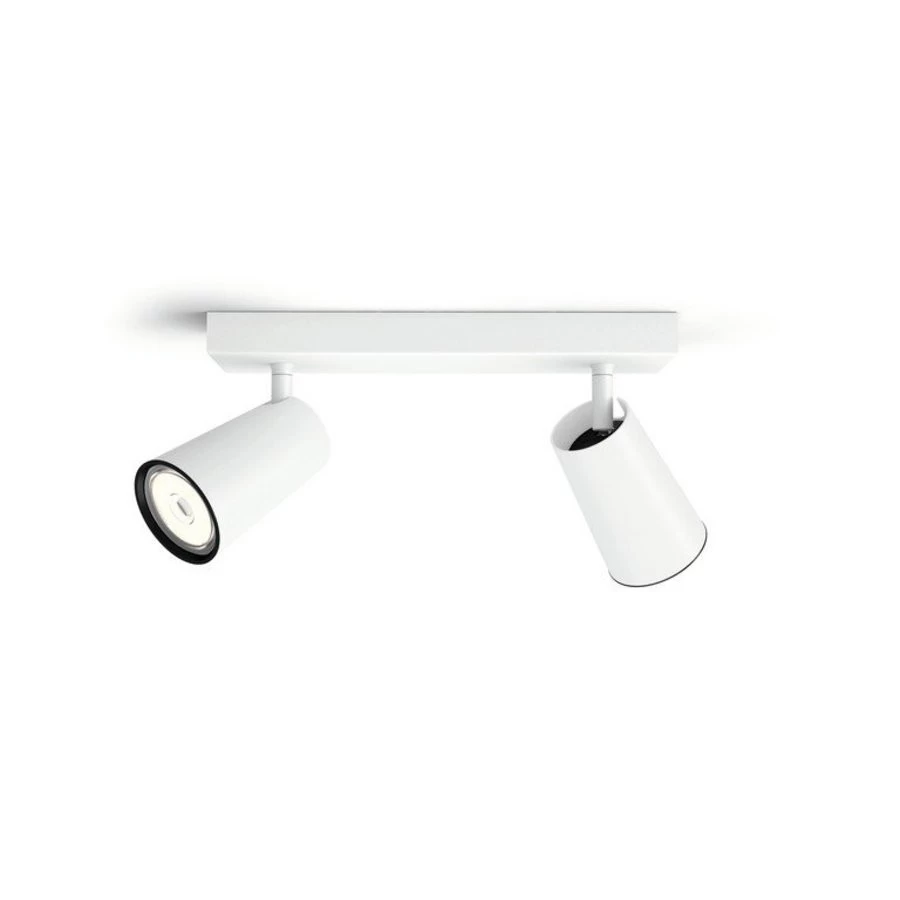 Philips Plafondlicht Paisley LED Wit MyLiving 2xGU10 - Afbeelding 2