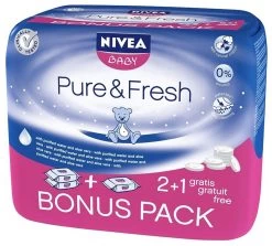 Nivea Baby Doekjes Fresh&Pure Soft&Care - 3x63 Stuks
