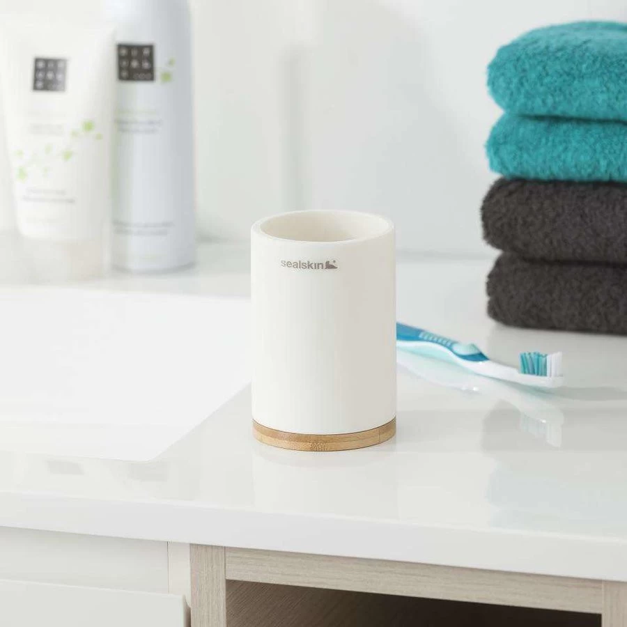Sealskin Grace Tandenborstelbeker Wit - Afbeelding 2
