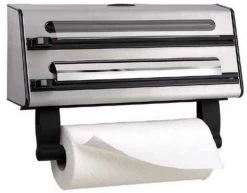 Emsa Keukenrolhouder Contura 41 Cm SS/Black - 3-delig