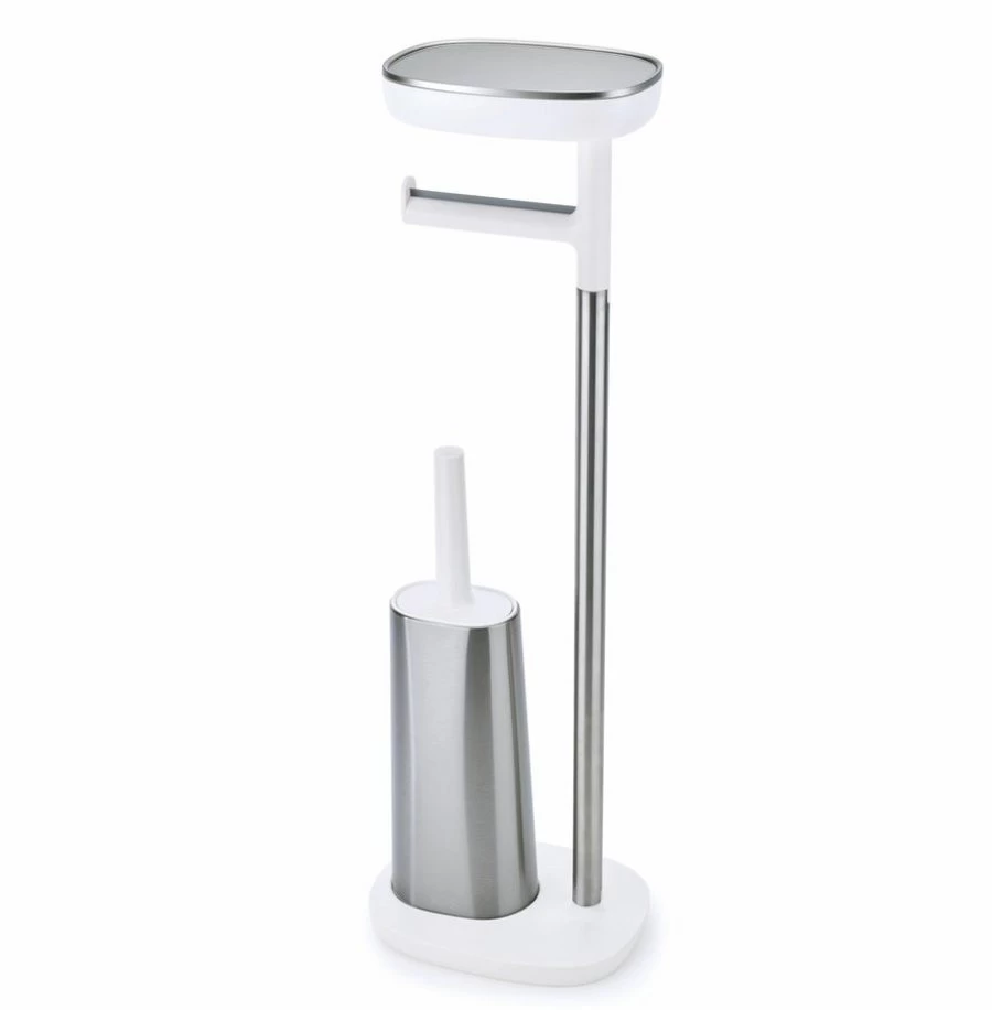 Joseph Joseph EasyStore Butler Plus Toiletrolhouder Met Borstel RVS