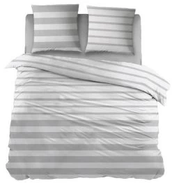 Sleepnight Dekbedovertrek Lesly Grey 140x220 Cm Flanel