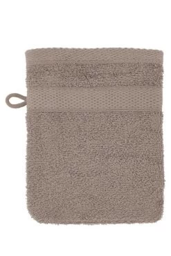 Tiseco Home Studio Washand Riva 15x21 Cm 28 G Taupe - 2 Stuks