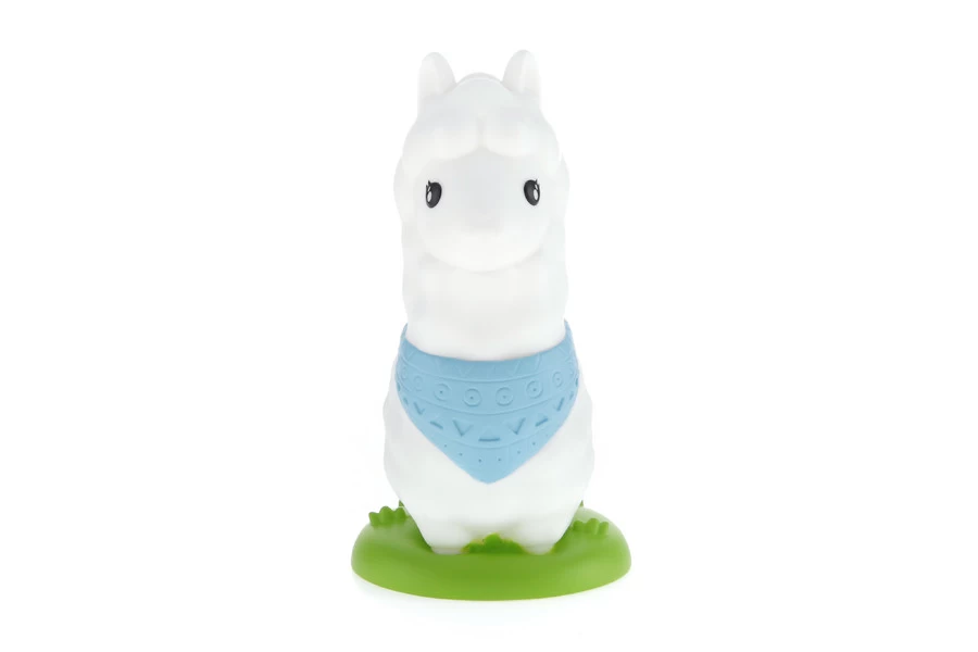 Dhink Nachtlamp LED Alpaca Blauw/Groen Colour Changing - 15min Timer - 17.5 Cm