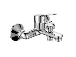 Aquatrends Toledo Bad/Douchekraan Naakt Chroom