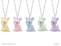 Dhink Lichtsnoer LED Jumping Deer 5 Macaron Kleuren - Warm Wit