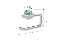 Allibert Coperblink Toiletrolhouder Geborsteld Chroom
