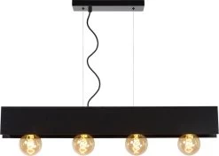 Lucide Surtus Hanglamp Zwart 4x60w E27